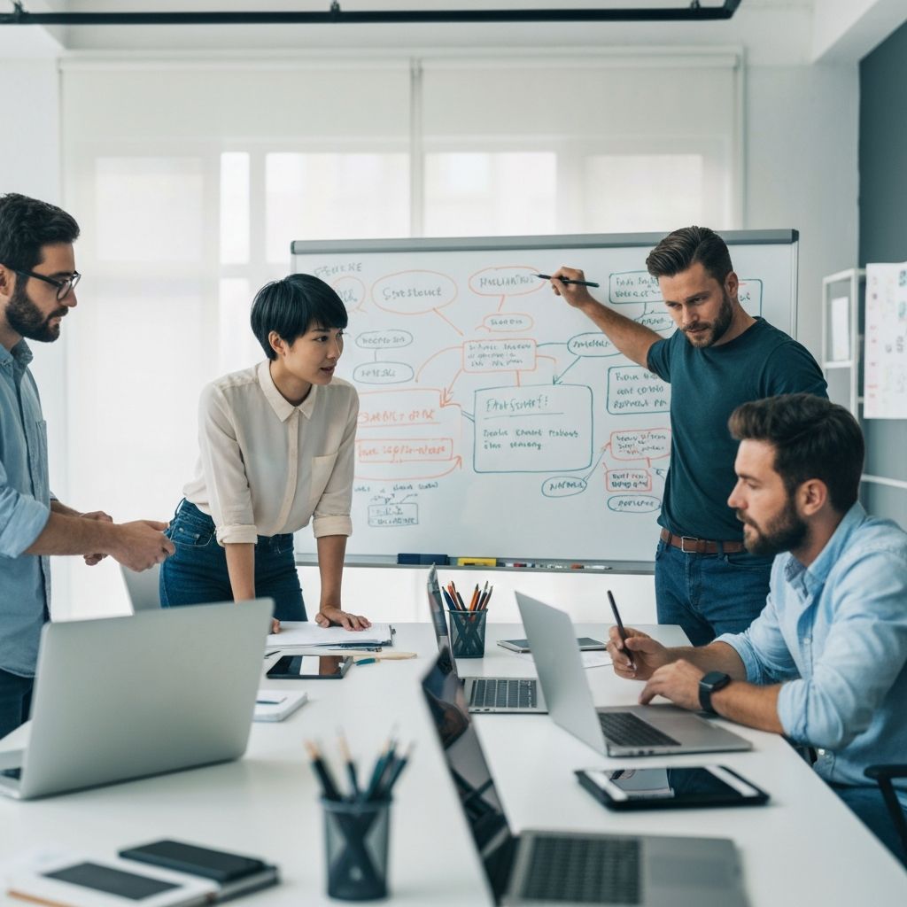 Equipe de marketing criativo